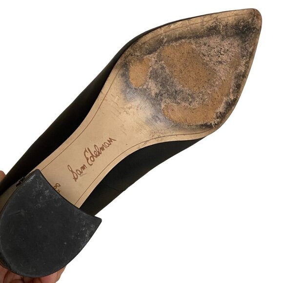 Sam Edelman Tatiana Leather Pump in Black Size 8.5 - Picture 7 of 8